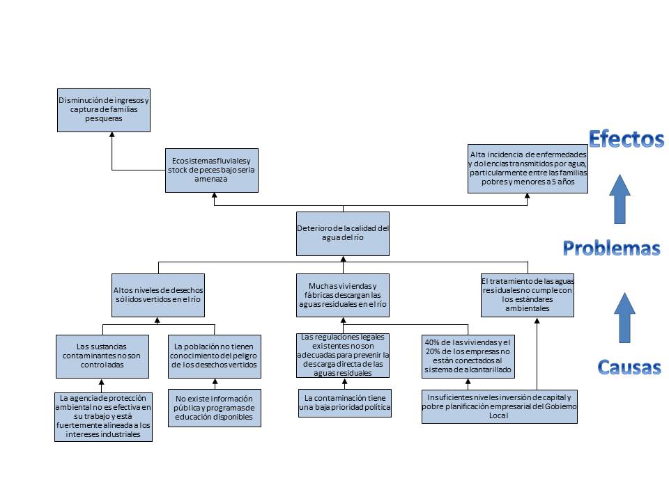 Ejemplo de un árbol de problemas. Fuente: EC (2004)